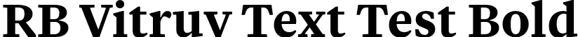 RB Vitruv Text Test Bold font - VitruvTextTest-Bold.otf