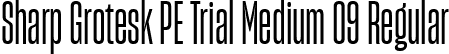 Sharp Grotesk PE Trial Medium 09 Regular font - SharpGroteskPETrialMedium-09.ttf
