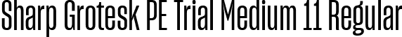 Sharp Grotesk PE Trial Medium 11 Regular font - SharpGroteskPETrialMedium-11.ttf
