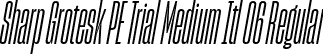 Sharp Grotesk PE Trial Medium Itl 06 Regular font - SharpGroteskPETrialMediumItl-06.otf