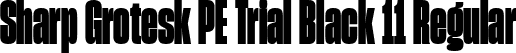 Sharp Grotesk PE Trial Black 11 Regular font - SharpGroteskPETrialBlack-11.ttf