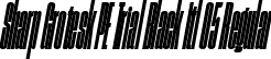 Sharp Grotesk PE Trial Black Itl 05 Regular font - SharpGroteskPETrialBlackItl-05.ttf