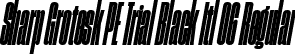 Sharp Grotesk PE Trial Black Itl 06 Regular font - SharpGroteskPETrialBlackItl-06.ttf
