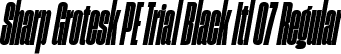Sharp Grotesk PE Trial Black Itl 07 Regular font - SharpGroteskPETrialBlackItl-07.ttf