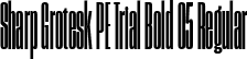 Sharp Grotesk PE Trial Bold 05 Regular font - SharpGroteskPETrialBold-05.ttf
