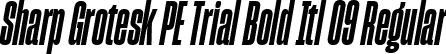 Sharp Grotesk PE Trial Bold Itl 09 Regular font - SharpGroteskPETrialBoldItl-09.ttf