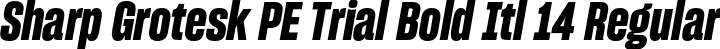 Sharp Grotesk PE Trial Bold Itl 14 Regular font - SharpGroteskPETrialBoldItl-14.otf
