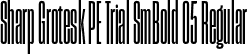 Sharp Grotesk PE Trial SmBold 05 Regular font - SharpGroteskPETrialSmBold-05.otf
