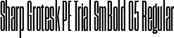Sharp Grotesk PE Trial SmBold 05 Regular font - SharpGroteskPETrialSmBold-05.ttf