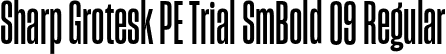 Sharp Grotesk PE Trial SmBold 09 Regular font - SharpGroteskPETrialSmBold-09.otf