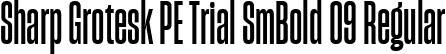 Sharp Grotesk PE Trial SmBold 09 Regular font - SharpGroteskPETrialSmBold-09.ttf
