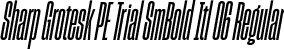 Sharp Grotesk PE Trial SmBold Itl 06 Regular font - SharpGroteskPETrialSmBoldItl-06.otf