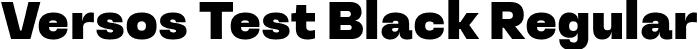 Versos Test Black Regular font - VersosTest-Black.ttf