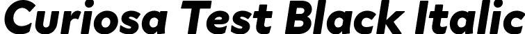 Curiosa Test Black Italic font - CuriosaTest-BlackItalic.ttf