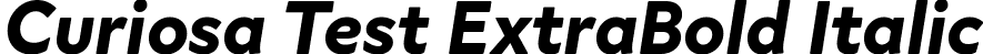 Curiosa Test ExtraBold Italic font - CuriosaTest-ExtraBoldItalic.ttf