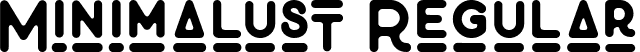 Minimalust Regular font - Minimalust Glyph.ttf