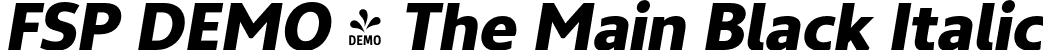 FSP DEMO - The Main Black Italic font - Fontspring-DEMO-themain-blackitalic.otf