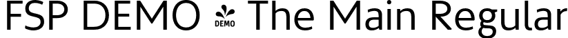 FSP DEMO - The Main Regular font - Fontspring-DEMO-themain-regular.otf