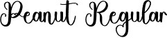 Peanut Regular font - Peanut.otf