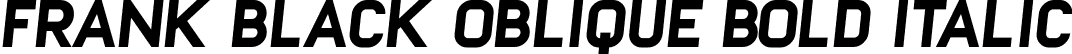 Frank Black Oblique Bold Italic font - Frank-BlackOblique.ttf