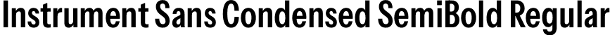 Instrument Sans Condensed SemiBold Regular font - InstrumentSans_Condensed-SemiBold.ttf