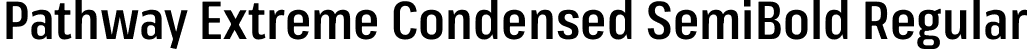Pathway Extreme Condensed SemiBold Regular font - PathwayExtreme_14pt_Condensed-SemiBold.ttf