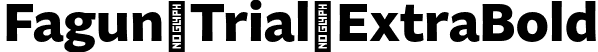 Fagun Trial ExtraBold font - FagunTrial-ExtraBold.otf