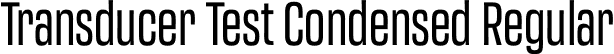 Transducer Test Condensed Regular font - TransducerTest-CondensedRegular.otf