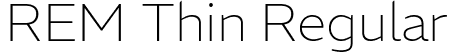 REM Thin Regular font - REM-Thin.ttf