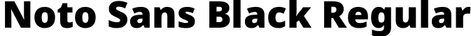 Noto Sans Black Regular font - NotoSans-Black.ttf