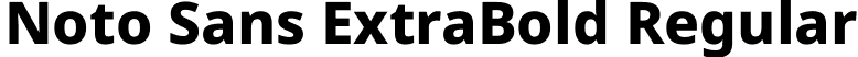 Noto Sans ExtraBold Regular font - NotoSans-ExtraBold.ttf