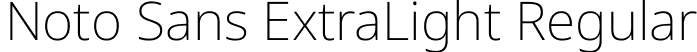 Noto Sans ExtraLight Regular font - NotoSans-ExtraLight.ttf