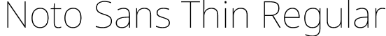 Noto Sans Thin Regular font - NotoSans-Thin.ttf