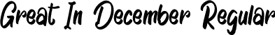 Great In December Regular font - Great-In-December.otf