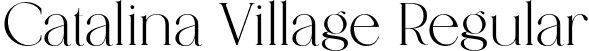 Catalina Village Regular font - catalinavillageregular-aloym.otf