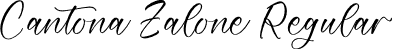 Cantona Zalone Regular font - Cantona-Zalone.otf