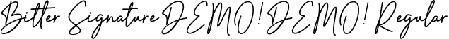 Bitter Signature DEMO! DEMO! Regular font - BitterSignatureDEMO-DEMO.ttf