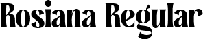 Rosiana Regular font - Rosiana.ttf