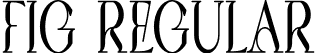 Fig Regular font - Fig.otf