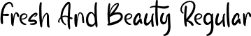 Fresh And Beauty Regular font - Fresh-Beauty.otf