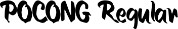 POCONG Regular font - POCONG.otf