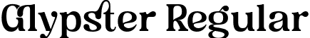 Glypster Regular font - glypsterregular-mvdmb.ttf