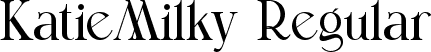 KatieMilky Regular font - katiemilky.ttf