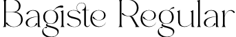 Bagiste Regular font - bagiste-l3xkn.otf