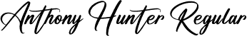 Anthony Hunter Regular font - Anthony Hunter.ttf