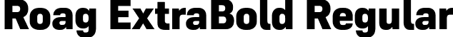 Roag ExtraBold Regular font - Roag-ExtraBold.otf