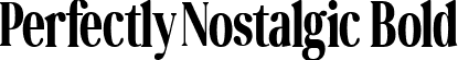 Perfectly Nostalgic Bold font - perfectly_nostalgic_bold.ttf