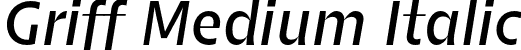 Griff Medium Italic font - Griff-MediumItalic.otf
