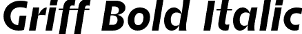 Griff Bold Italic font - Griff-BoldItalic.otf