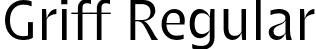 Griff Regular font - Griff-Regular.otf